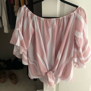 Off-the-shoulder summer top